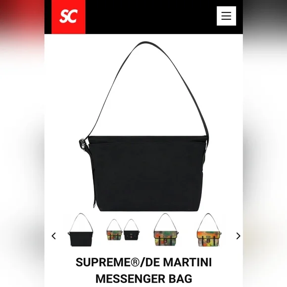 Supreme X De Martini Messenger Bag *SS20* *NWT*